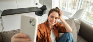 Woman taking a picture of herself